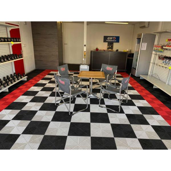 Thickness 18mm Polypropylene Garage Flooring Basement Plastic Garage Tiles