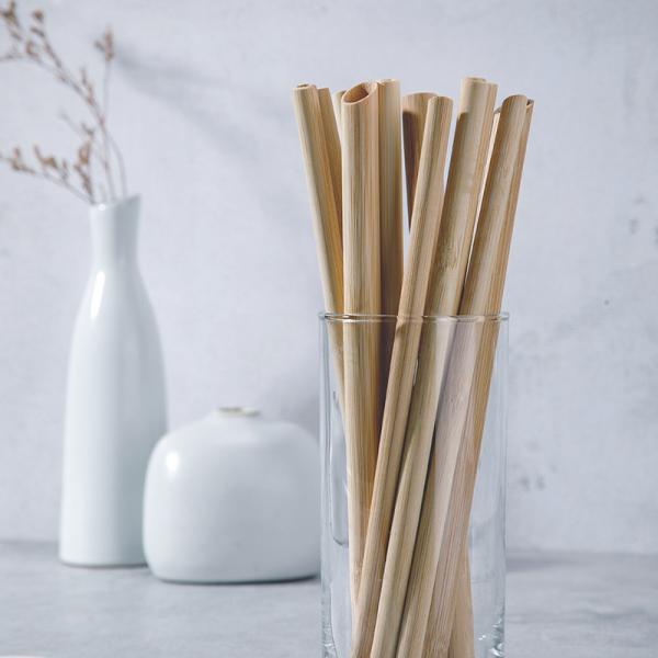 Eco Friendly Reusable Organic Bamboo Straw 20cm Length