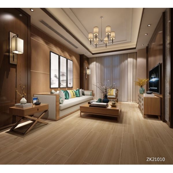 9.5mm Flooring Ceramics Wood Grain Porcelain Tile 100*20cm Wholesale on Promotion