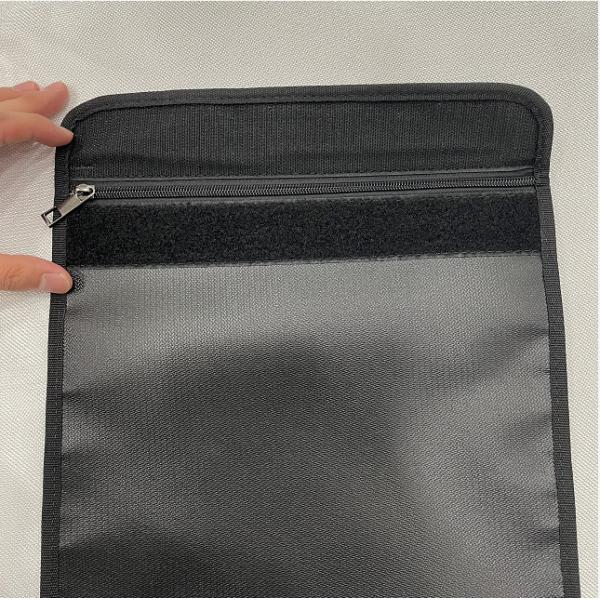 Colored Silicone Coated Fireproof File Bag Storage For Documents, Passport