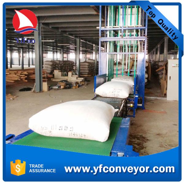 Z Type Vertical Lift Conveyor for lift tea bags from ground floor to 1st floor