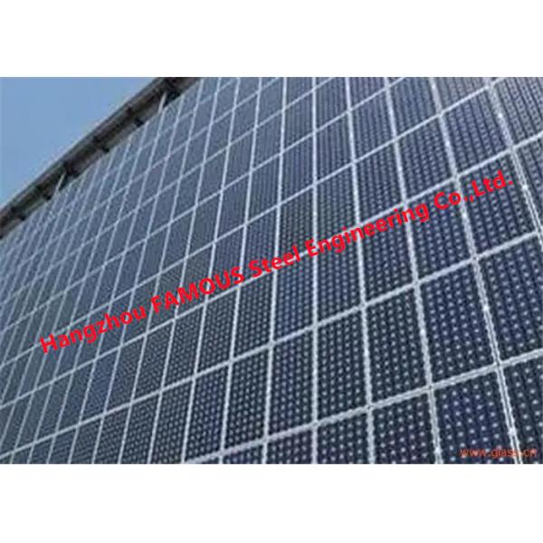 Photovoltaic Solar Powered Glass Curtain Wall Building Modules System