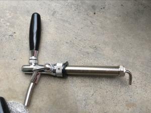 China Beer tap faucet with long shank threads used in kegerator keg cooler, bar hotel beer tower on sale