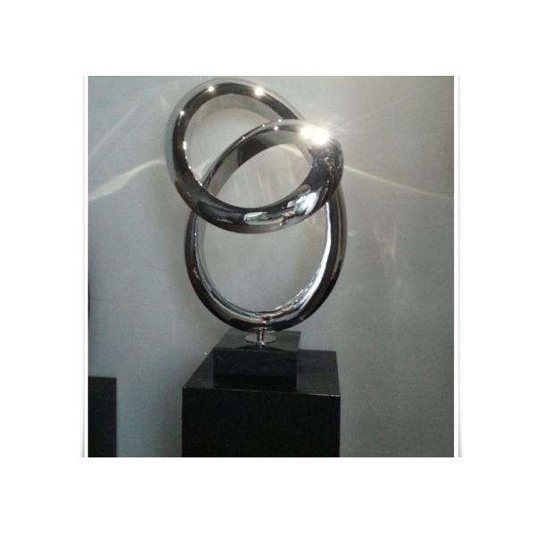 Decorative Home Polished Stainless Steel Sculpture Corrosion Resistance