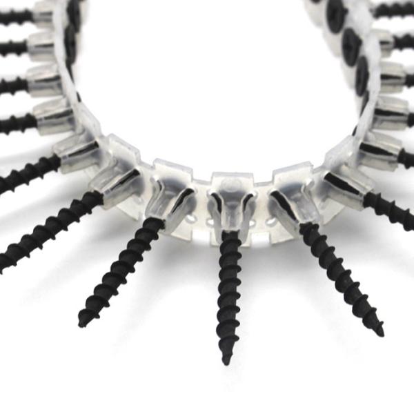 Plastic Strip Collated Black Phosphated Drywall Screw Nail For Installation