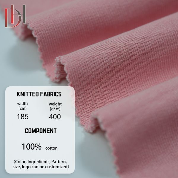 410gsm Heavyweight Hoodie Fabric Eco Friendly 100% Cotton Sportswear Fabrics