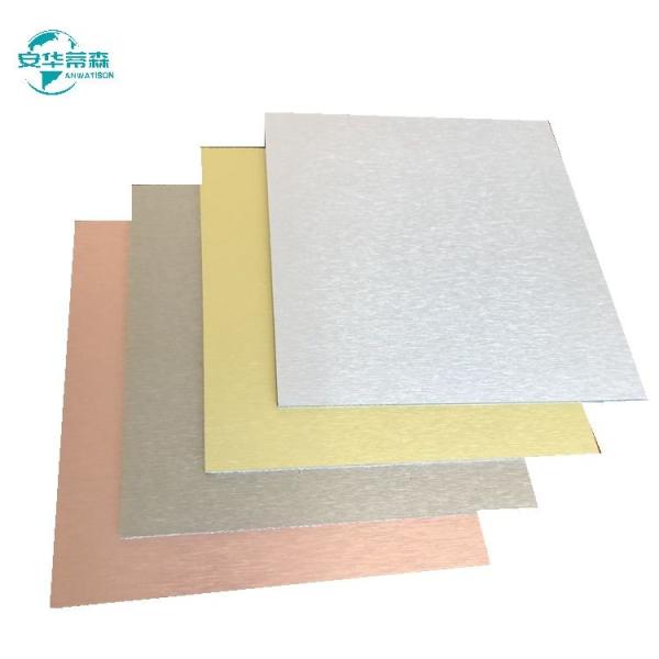 High Gloss  Brushed Aluminium Composite Panel 2440mm Acp Mirror Sheet  3mm 4mm