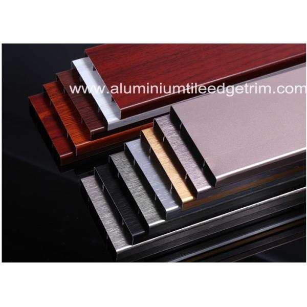 Durable Brushed Aluminium Skirting Perth / Board 60mm Height House Decoration