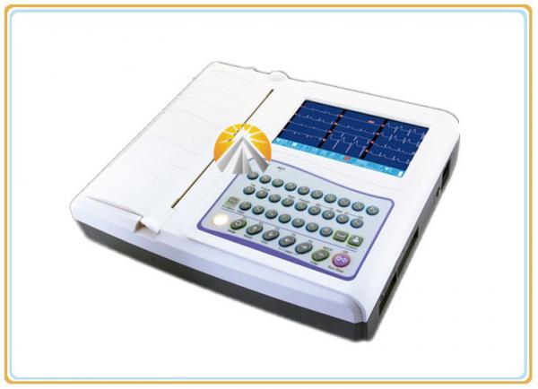 Quality 12 Leads Waveforms Portable ECG Machine 7 Inch TFT LCD Touch Screen 12 Channel wholesale