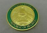 Transparent Enamel Personalized Military Coins , Custom 3D Memorial Coin For