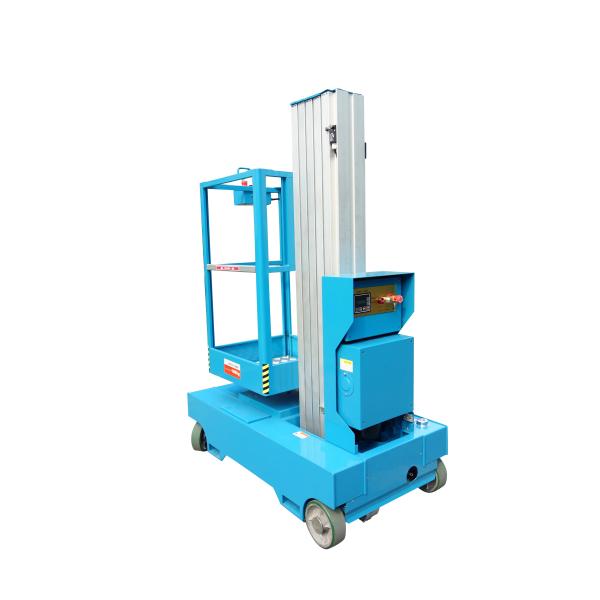 Single Mast Self Propelled Work Platform , Mobile Elevated Platform For Indoor Maintenance