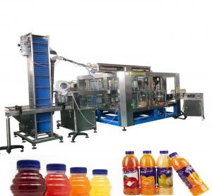 China 3 In 1 Concentrated Juice Bottling Machine / Juice Filling Equipment  For Pet Bottle on sale