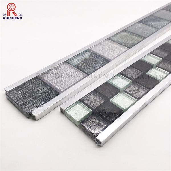 U Shaped Listello Mosaic Tile Borders Anti Slipping 10mm Height
