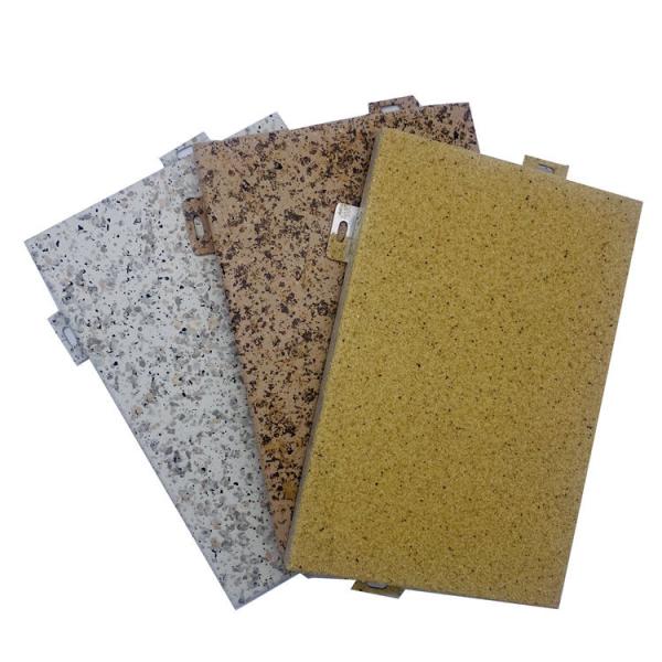 Modern Wood Grain/Marble Aluminum Veneer With Customized Length And PVDF/PE Coating