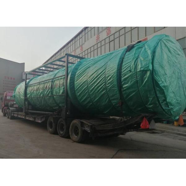 Sticky Chemical Sludge Drying System , Rotary Drum Dryer Machine 30kw Power