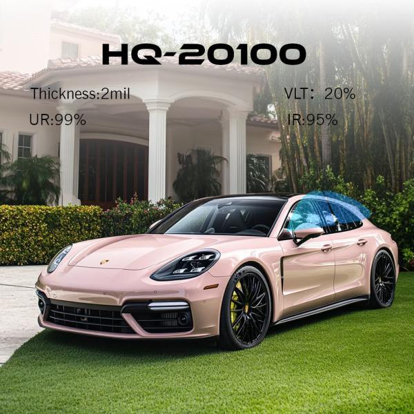 Car Security 20% VLT 95% IRR Window Film 2.0mil Car Professional Window Tint Wrap Rolls