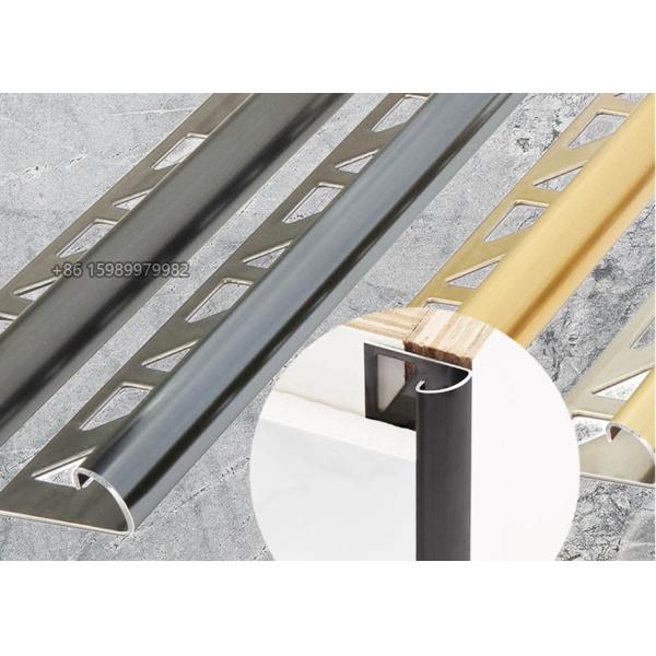 Stainless Steel Quarter Round Tile Edging Trim Mirror Black 9mm 10mm 12mm