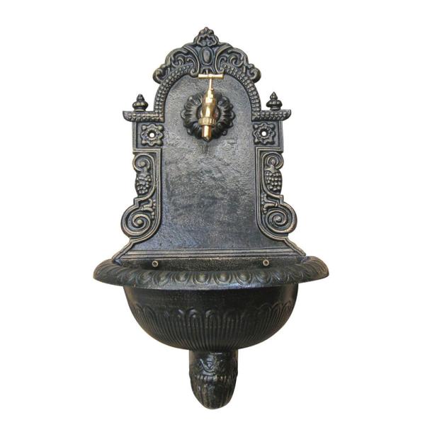Garden Decoration Cast Iron Wall Fountain Antique Imitation Environment Friendly