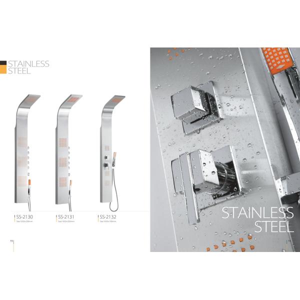 Apartments / Model Rooms Stainless Steel Shower Panel Free Standing Type