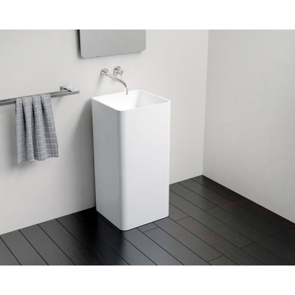 High Gloss Freestanding Vanity Basin Non Porous Home Hotel Use