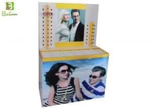 China Printed  Sunglasses Cardboard Display Stands Cylindrical Pile Head on sale