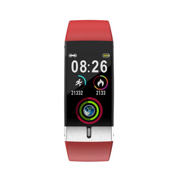 IP68 E80 Temperature Monitoring Smart Watch 24G Health Bracelet Waterproof