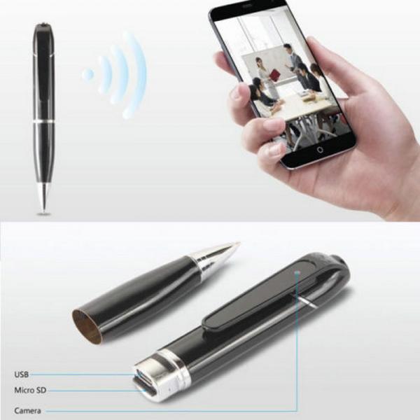 720P HD WIFI P2P Pen Spy Hidden Camera Covert Video Streaming Recorder Home Security Nanny Camera Remote Baby Monitor