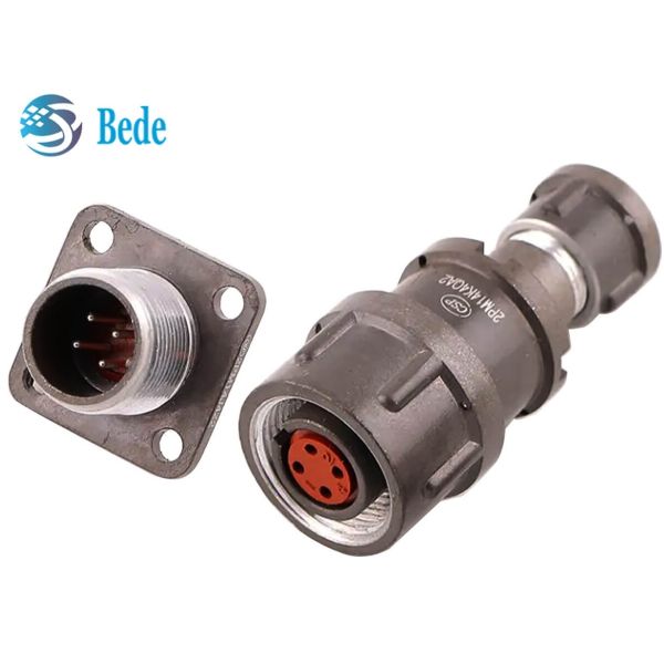 MIL Circular Connector Russian 2PM Standard with Threaded Connection Glass-Sintered Insulation and High-Temperature Resistance