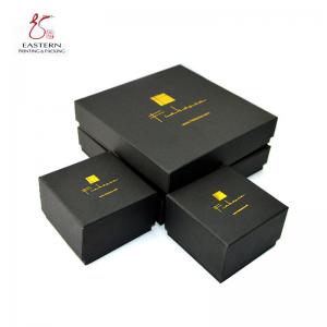 Cheap Gold Logo Printing CMYK Color Paper Jewelry Gift Boxes For Ring for sale