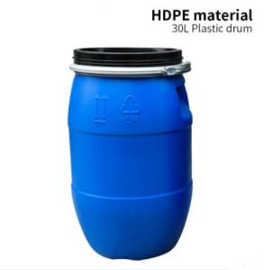 China 30L Chemical Storage Containers HDPE 30 Litre Barrel With Locking Ring ISO9001 on sale