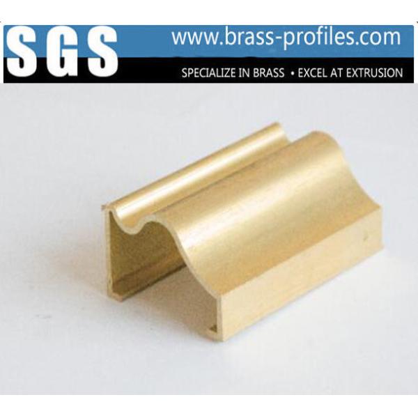 HPB59-1 Brass Extrusion Handrailing Profiles Design Stair Armrest