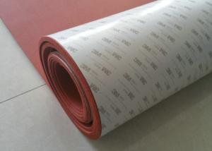 China High Heat Silicone Sponge Sheet , Silicone Foam Sheet With Backing Adhesive 3M Tape on sale