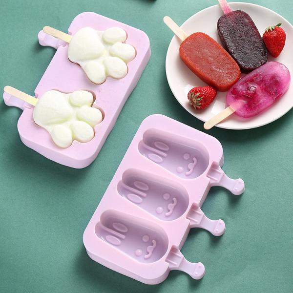 Nontoxic Flexible Silicone Ice Molds BPA Free Tasteless Food Grade