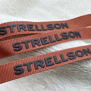 Cheap Woven Label Tape Elastic Band With Printed Silicone Logo for sale
