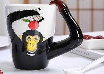 Coffee Shops Creative 450CC 9cmx11cm Gorilla Mug
