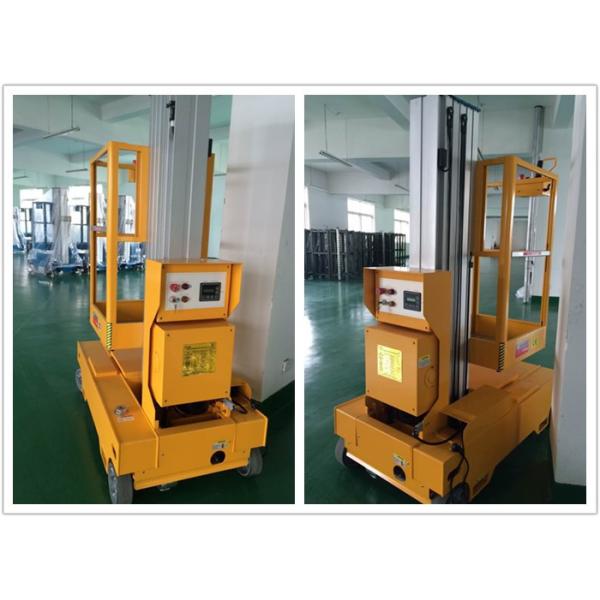 Aerial Vertical Single Mast Lift Self Propelled For Quick Maintenance