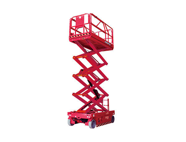 32ft Height Lift Four Wheel Drive Two Man Electric Scissor Lift Machine CE Passed