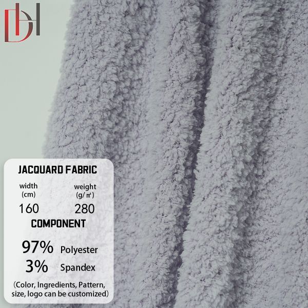 97% polyester 3% Spandex Fleece Fabric Oilproof Wind Proof Quick Dry