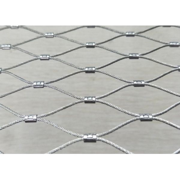 Black Oxidized Stainless Steel Cable Mesh Supplier For Zoo Avairy Fencing