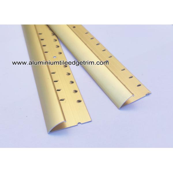 Aluminium Carpet To Laminate Flooring Trim Matt Gold 0.9m / 1.8m / 2.7m
