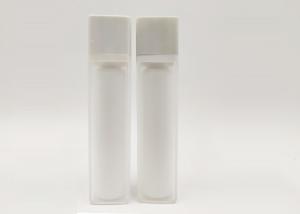 Cheap Matter Frost Surface Airless Dispenser Bottles , 50ml Refillable Airless Pump Bottles for sale