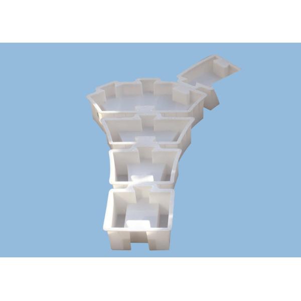 Plastic Precast Retaining Wall Block Molds Slope Protection Flat Face Light Weight