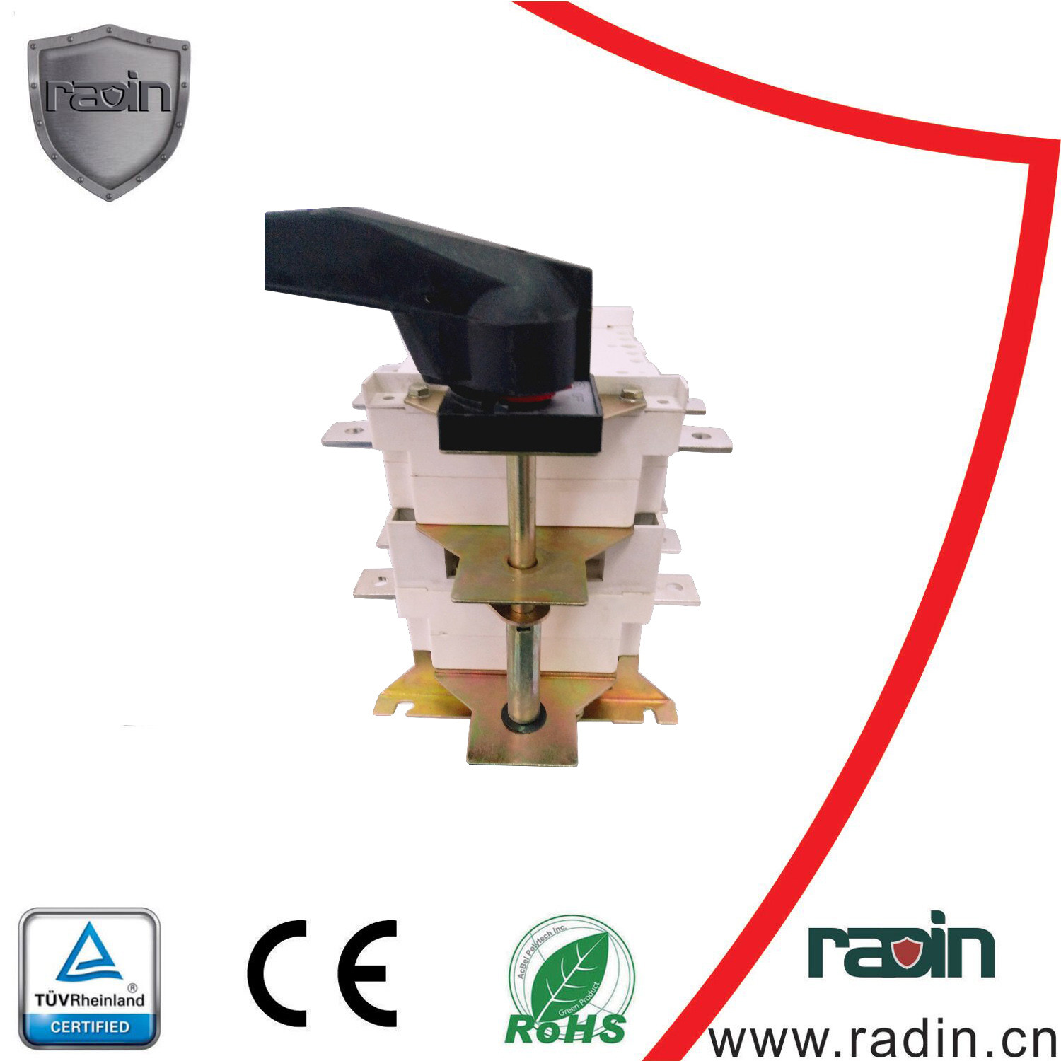 Quality 125A-1600A Manual Transfer Switch Changover Load Isolator CCC RoHS Approved wholesale