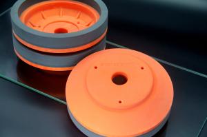 Cheap Orange Resin Diamond Grinding Wheel Glass Bowl Speed 2800RPM for sale