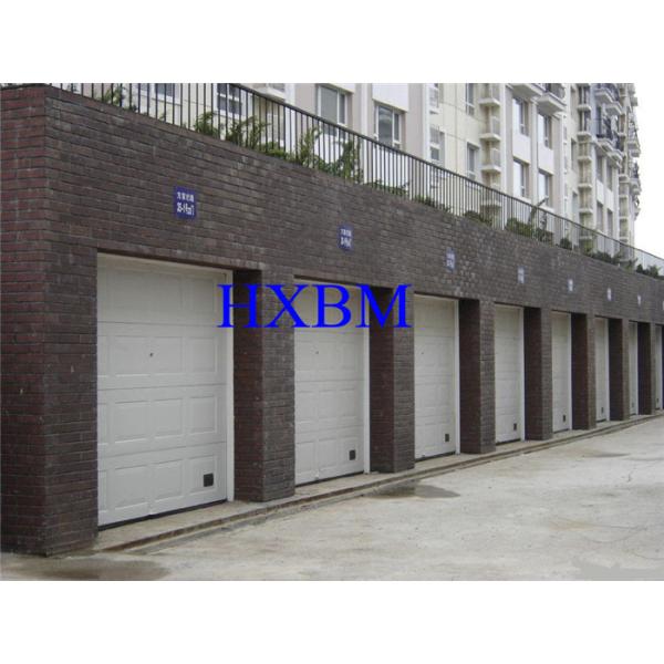 White color Exterior Folding Aluminium Garage Doors Sound Insulation And Heat Insulation