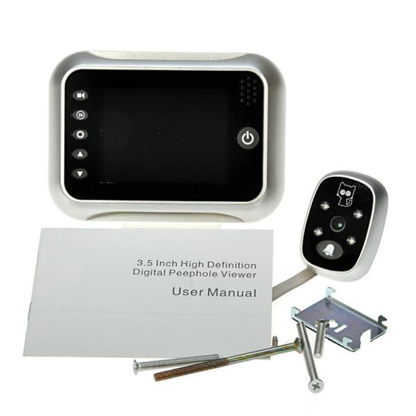 3.5 inch Screen Digital Door Peephole Viewer Camera 120 Degree Wide Angle Video Doorbell Phone Door Eye IR Night Vision