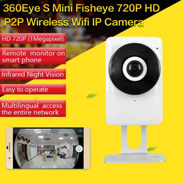EC1 360Eye S 185degree Panorama Camera iOS/Android APP Night Vision 720P CCTV IP