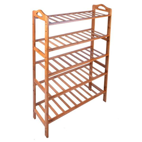 Floor Standing Bamboo Home Furniture Bamboo Wood Vertical Shoe Storage Rack