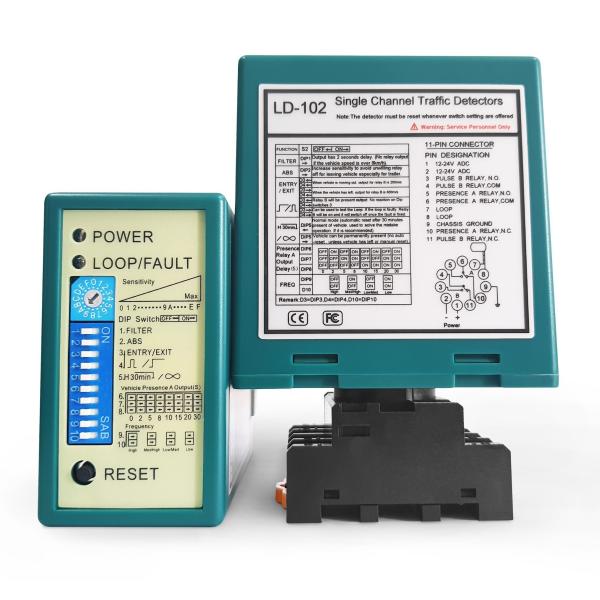 Gate Loop Detector for Barrier Industrial Doors Loop Short Open Circuit Indicator Reliable Performance