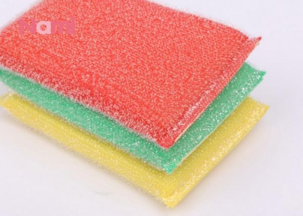 Quality High Density Kitchen Cleaning Scrubber Reusable Custom Logo Various Color wholesale